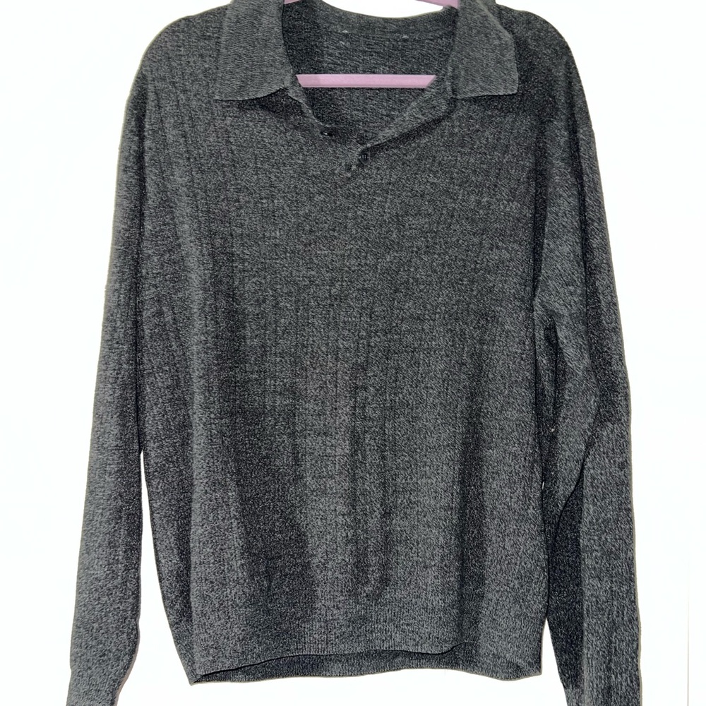 Gray Collared Sweater